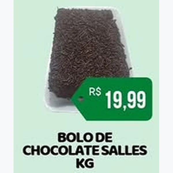 Recorte do encarte de Bolo de Chocolate Salles
