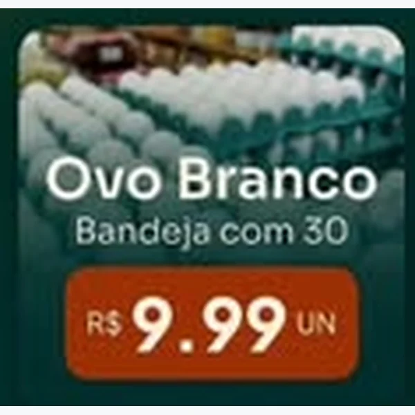Ovos Brancos 30 un