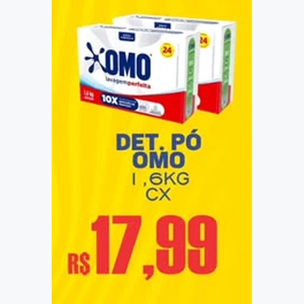 Recorte do encarte de Detergente em Pó Omo 1,6 kg