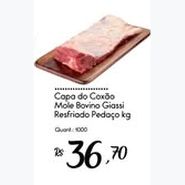 Recorte do encarte de Capa do Coxão Mole Bovino Resfriado Pedaço Giassi
