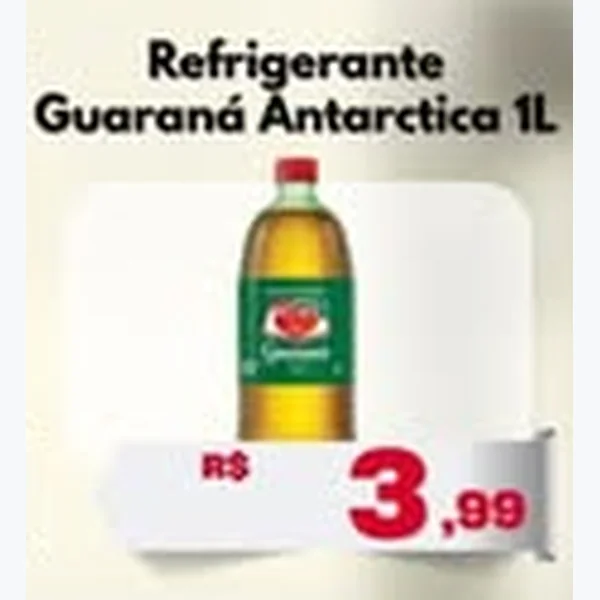 Recorte do encarte de Refrigerante Guaraná Antarctica 1 L