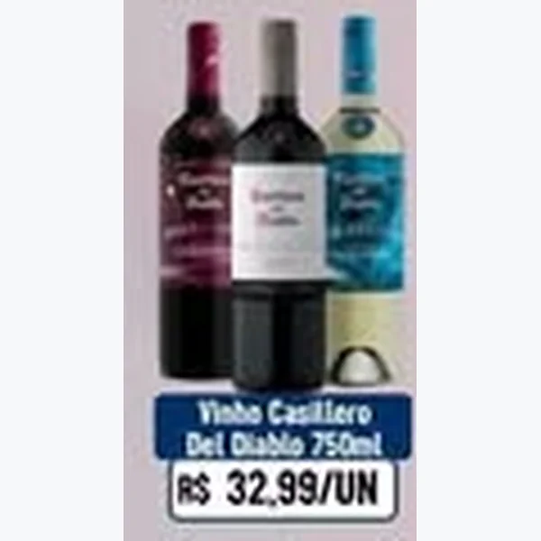 Recorte do encarte de Vinho Casillero Del Diablo 750 ml