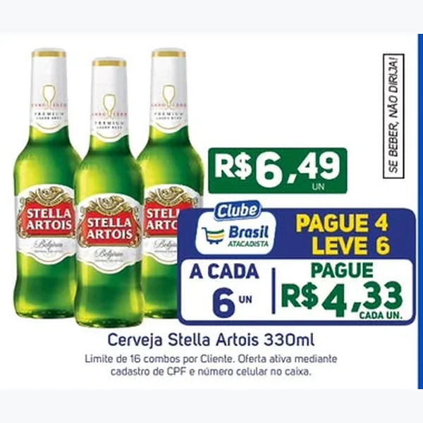 Cerveja Stella Artois 330 ml