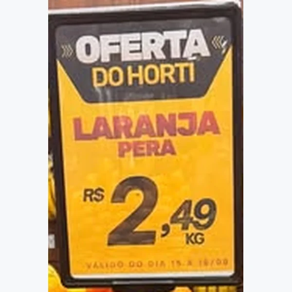 Recorte do encarte de Laranja Pera