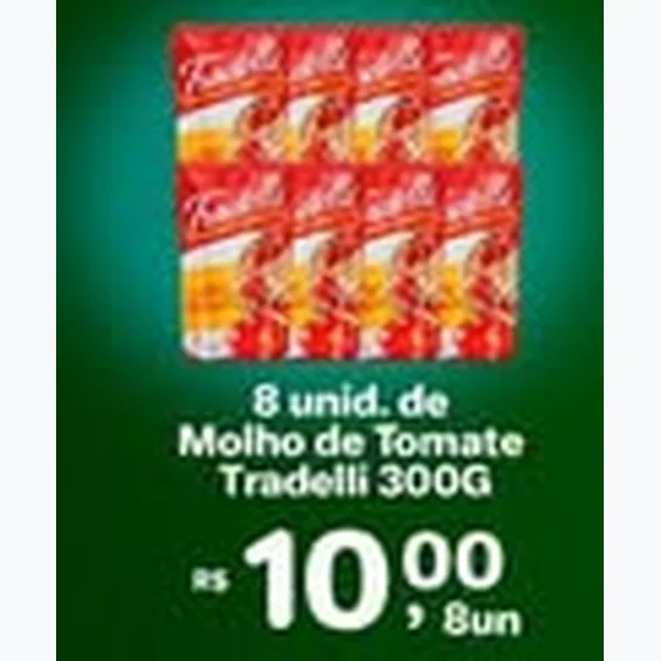 Molho de Tomate Tradelli 300 g