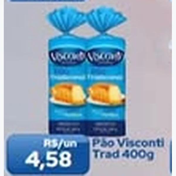 Recorte do encarte de Pão Tradicional Visconti 400 g