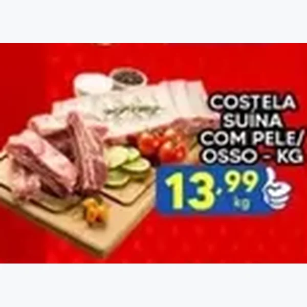 Recorte do encarte de Costela Suína com Osso