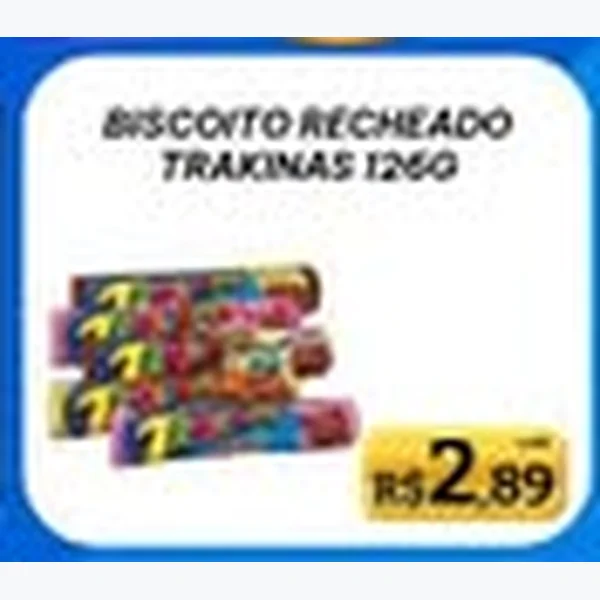 Recorte do encarte de Biscoito Recheado Trakinas