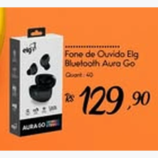 Recorte do encarte de Fone de Ouvido Bluetooth Aura Go Elg