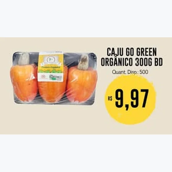 Caju Orgânico Go Green 300 g