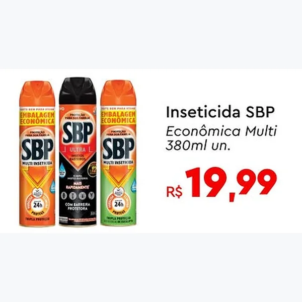 Recorte do encarte de Inseticida Multi SBP 380 ml