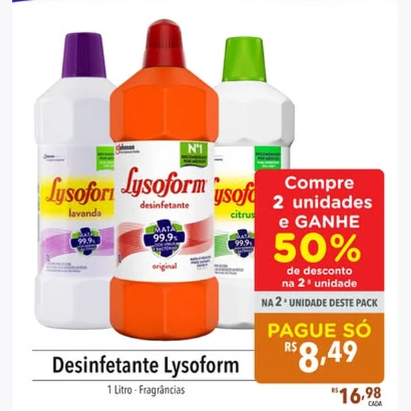 Desinfetante Lysoform 1 L