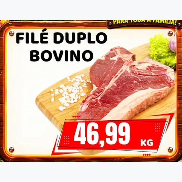 Recorte do encarte de Filé Duplo Bovino