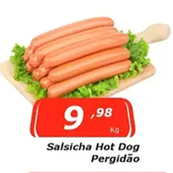 Recorte do encarte de Salsicha Hot Dog Perdigão