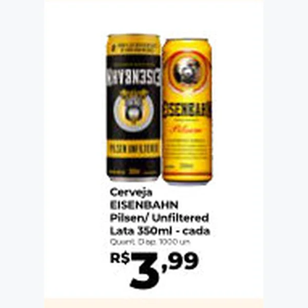 Recorte do encarte de Cerveja Pilsen/unfiltered Eisenbahn 350 ml