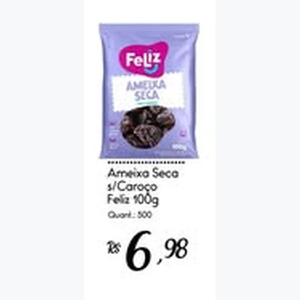 Ameixa Seca S/caroço Feliz 100 g