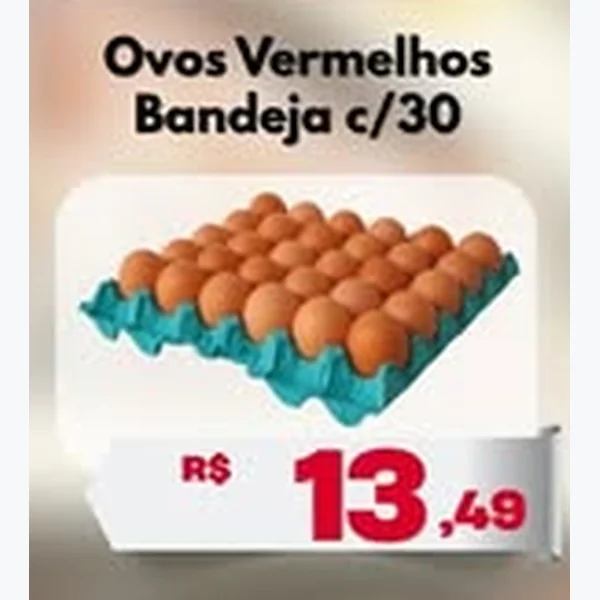 Recorte do encarte de Ovos Vermelhos 30 un