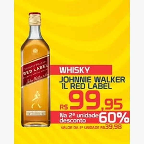 Whisky Red Label Johnnie Walker 1 L