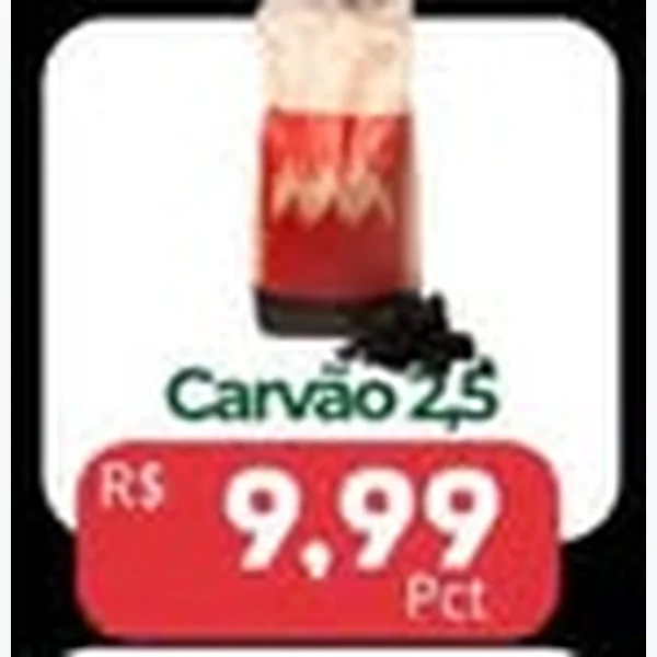 Recorte do encarte de Carvão 2,5 kg