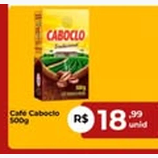 Recorte do encarte de Café Caboclo 500 g