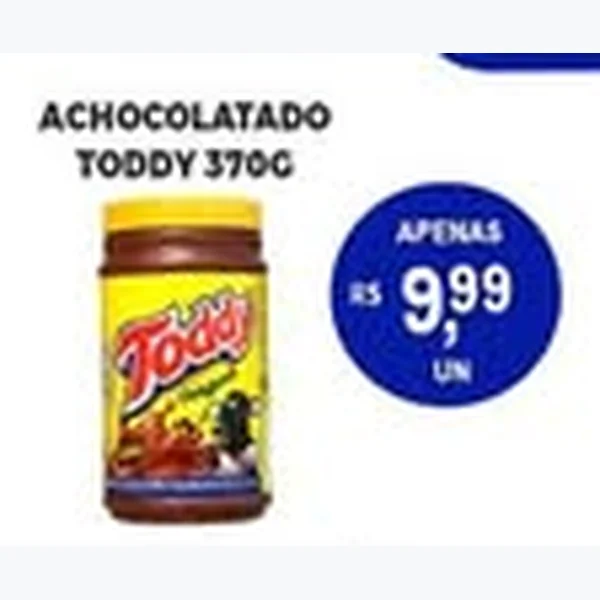 Recorte do encarte de Achocolatado Toddy 370 g
