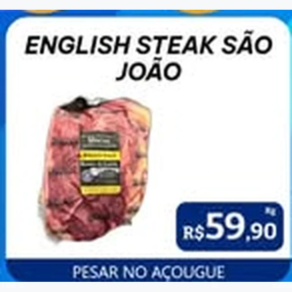 Recorte do encarte de English Steak São João