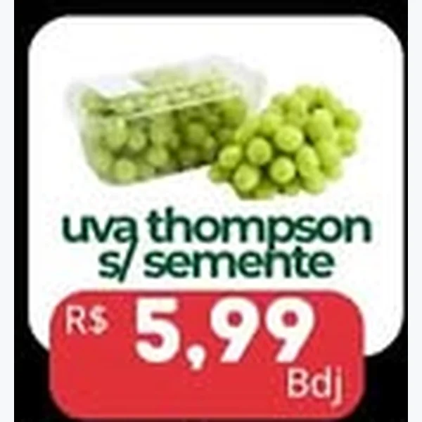 Recorte do encarte de Uva Thompson S/ Semente