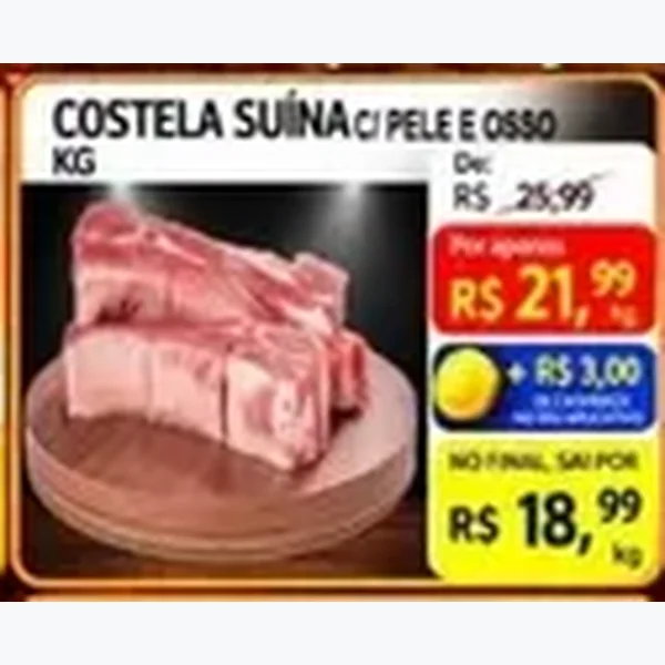 Costela Suína C/ Pele e Osso
