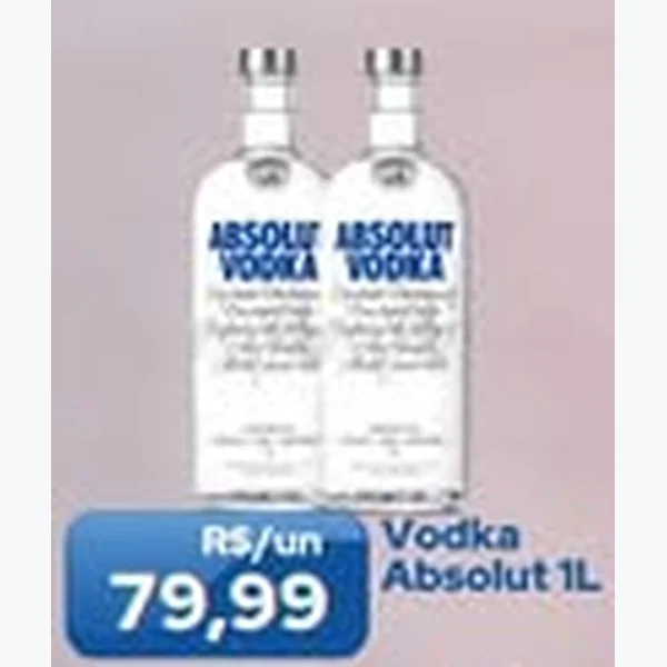 Recorte do encarte de Vodka Absolut 1 L