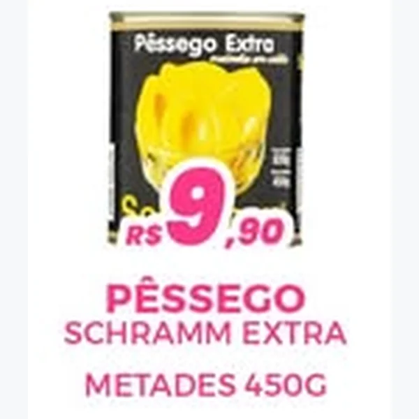 Pêssego Extra Metades Schramm 450 g