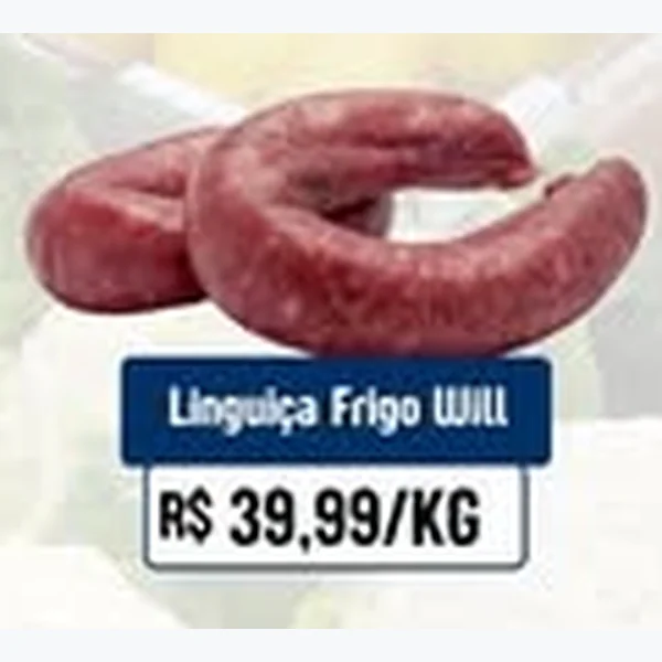 Recorte do encarte de Linguiça Frigo Will