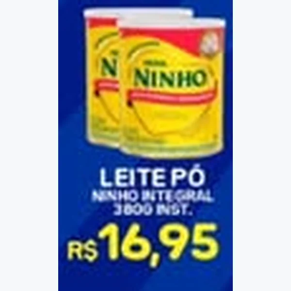 Recorte do encarte de Leite em Pó Integral Ninho 380 g