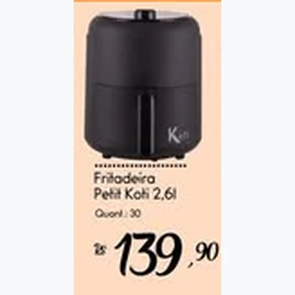 Recorte do encarte de Fritadeira Petit Koti 2,6 L