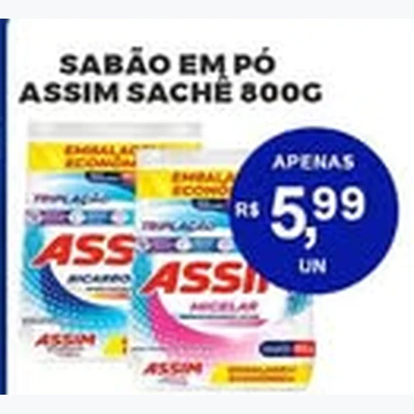 Sabão em Pó Assim 800 g