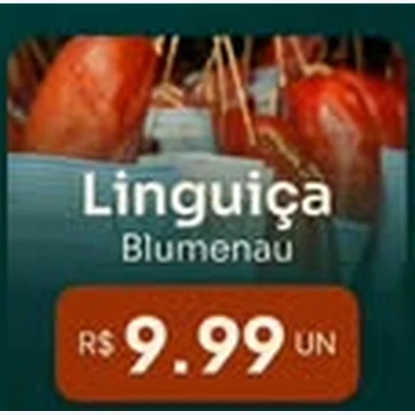 Recorte do encarte de Linguiça Blumenau