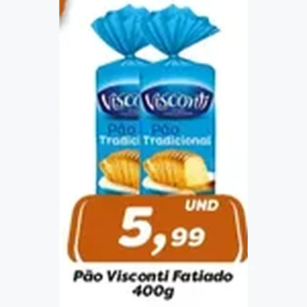 Pão Fatiado Visconti 400 g
