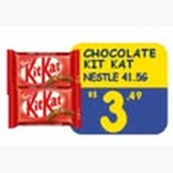 Recorte do encarte de Chocolate Kit Kat Nestlé 41 g