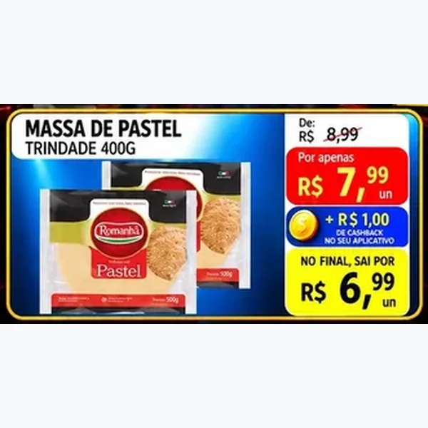 Massa de Pastel Romanha 400 g