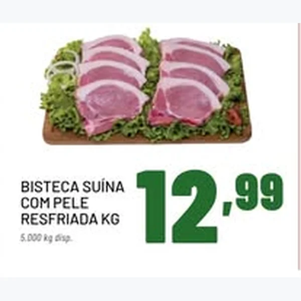 Bisteca Suína com Pele Resfriada