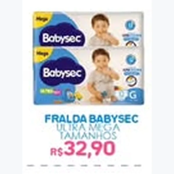 Recorte do encarte de Fralda Babysec