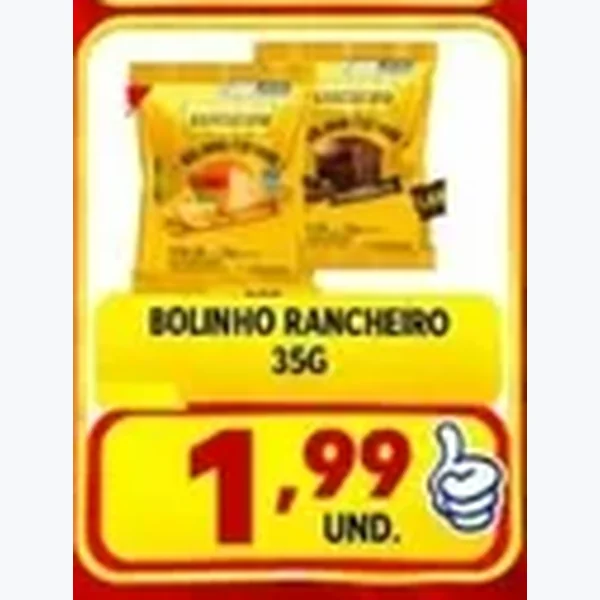 Recorte do encarte de Bolinho Rancheiro 35 g