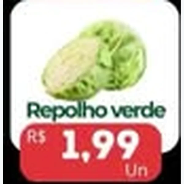 Recorte do encarte de Repolho Verde