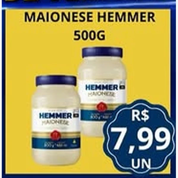 Recorte do encarte de Maionese Hemmer 500 g