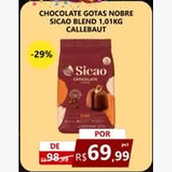 Chocolate Gotas Nobre Blend Sicao 1,01 kg
