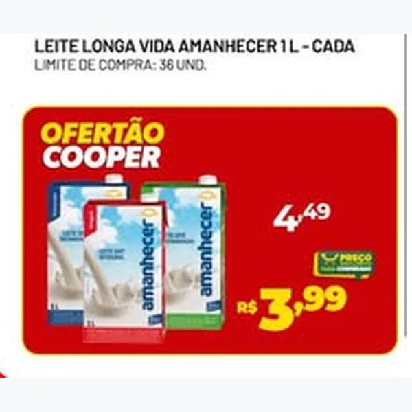 Leite Longa Vida Amanhecer 1 L