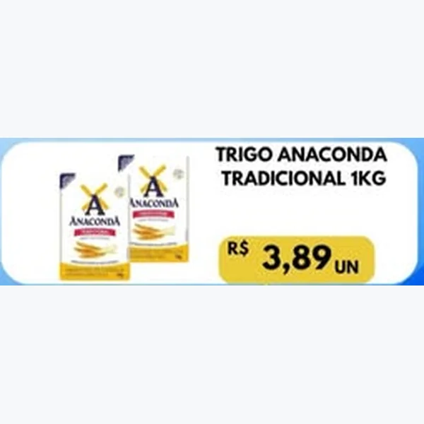 Recorte do encarte de Trigo Tradicional Anaconda 1 kg