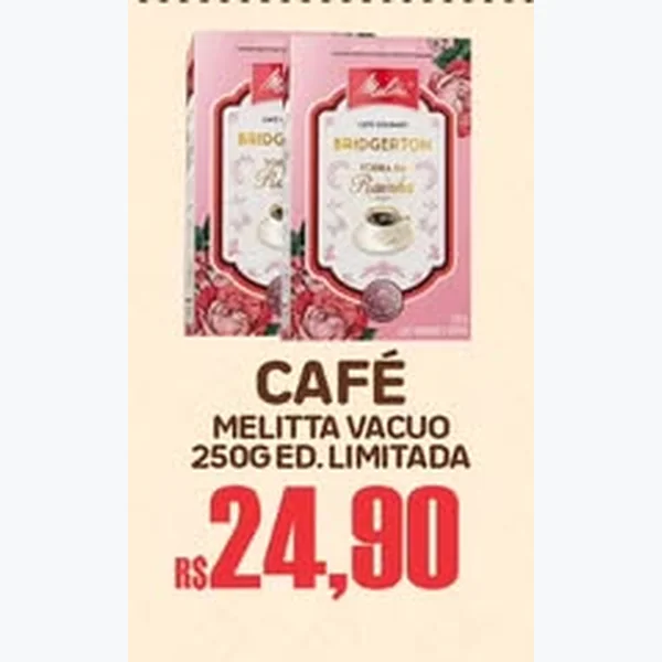 Recorte do encarte de Café Vácuo Ed. Limitada Melitta 250 g