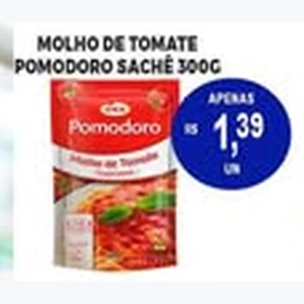 Recorte do encarte de Molho de Tomate Pomodoro 300 g