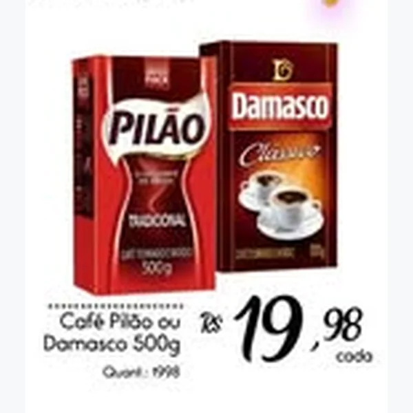 Recorte do encarte de Café Clássico Damasco 500 g