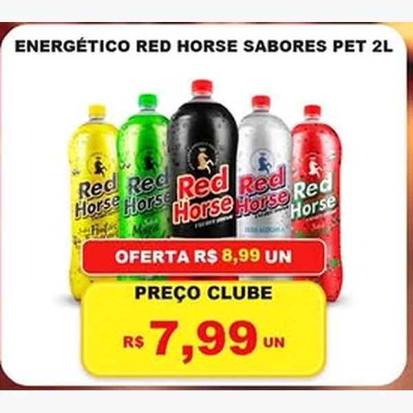 Recorte do encarte de Energético Red Horse 2 L